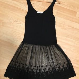 PPLA unders Black Lace dress extender/layer NWOT